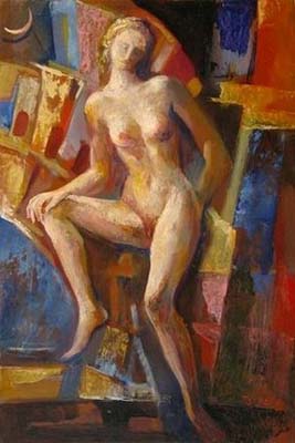 081 COMPOSIZIONE CON NUDO - cm 22x32