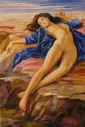 073 NEL DRAPO BLU - cm 20x30